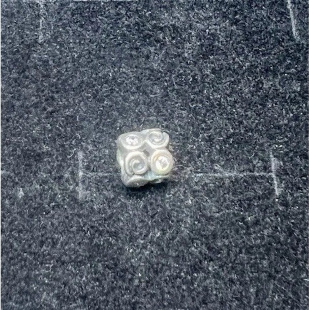 Pandora Sterling Silver 925 ALE Fantasy Swirl Clear CZ Charm 790263CZ Retired